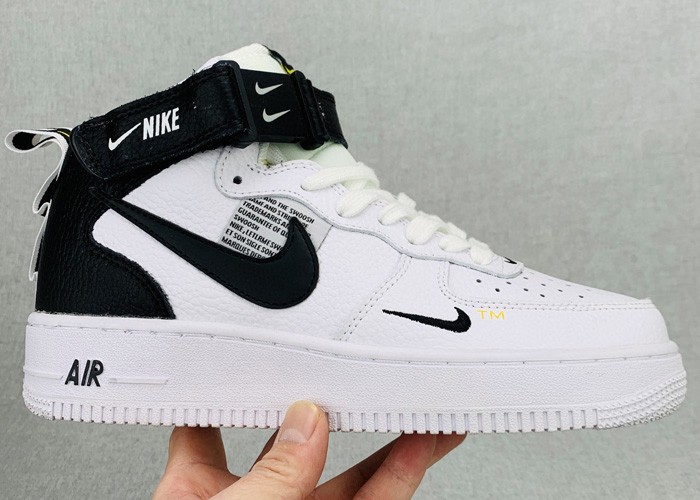 Air Force 1 Mid '07 L***V8 'White Black' White/Black-Tour Yellow 804609-103