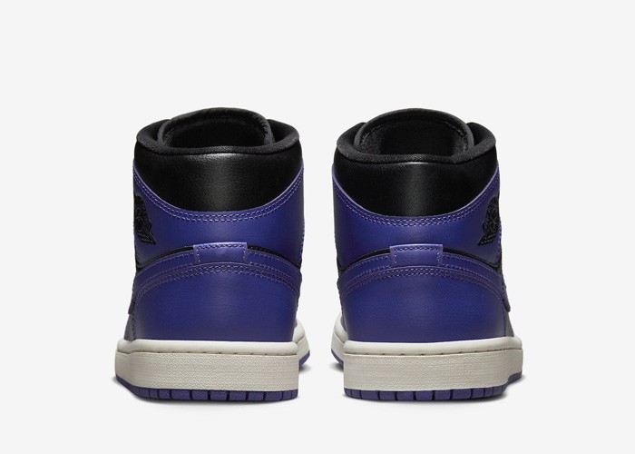 Air Jordan 1 Mid Purple Black - BQ6472-051