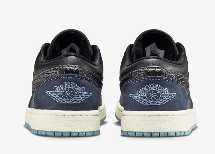 Air Jordan 1 Low Snakeskin Midnight Navy FJ5478-010