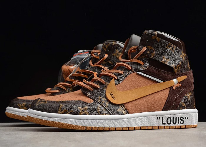 Air Jordan 1 High "Off-Louis L***V" - 554724 555