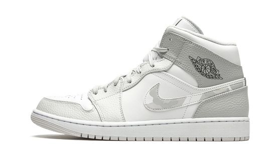 Air Jordans 1 Mid White Camo