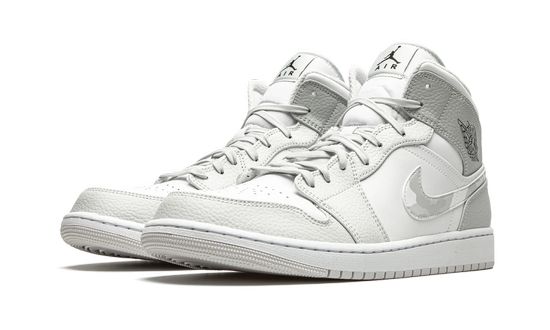 Air Jordans 1 Mid White Camo